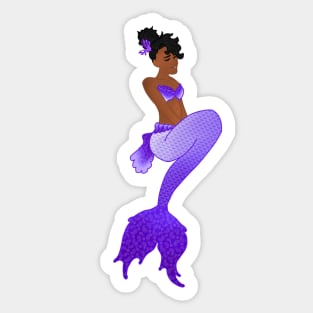 Purple Mermaid V2 Sticker